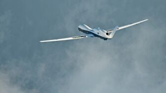 El dron estadounidense MQ-4C Triton.