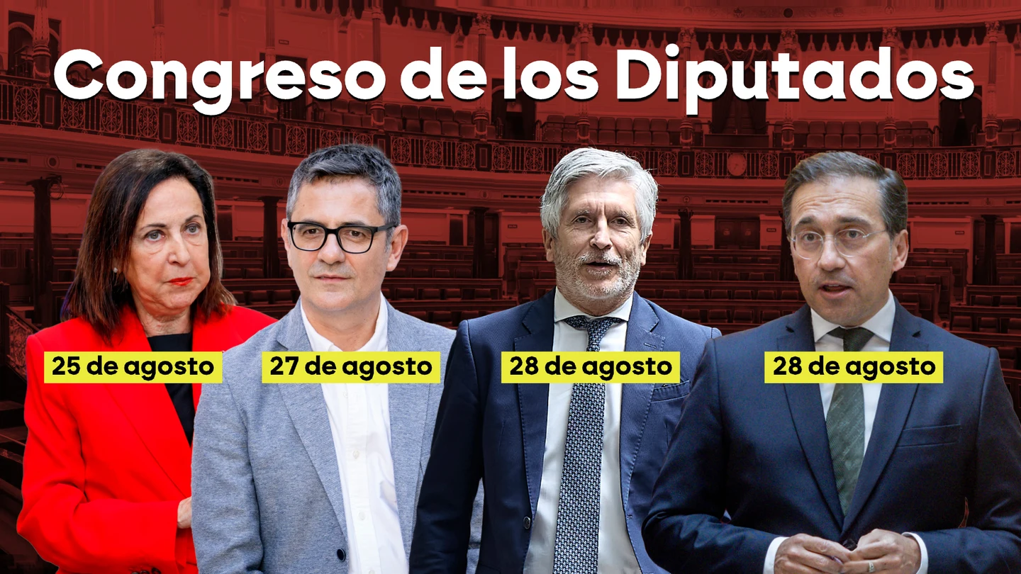 Fecha de las comparecencias de los ministros para dar explicaciones sobre la crisis migratoria en Ceuta Fecha de las comparecencias de los ministros para dar explicaciones sobre la crisis migratoria en Ceuta