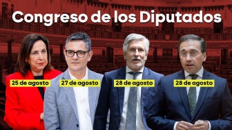 Fecha de las comparecencias de los ministros para dar explicaciones sobre la crisis migratoria en Ceuta