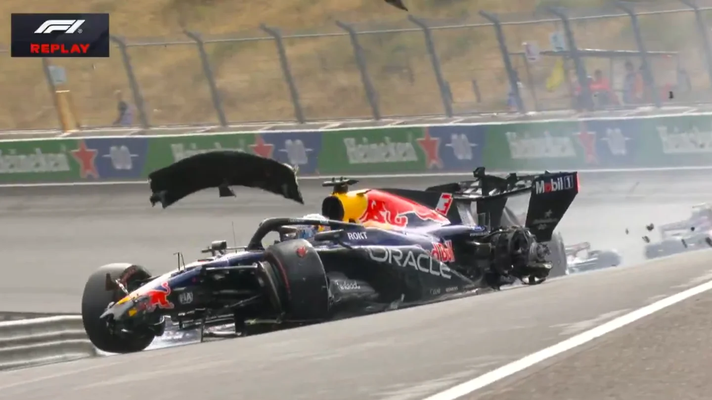 Verstappen, accidentado en el GP de Países Bajos Verstappen, accidentado en el GP de Países Bajos