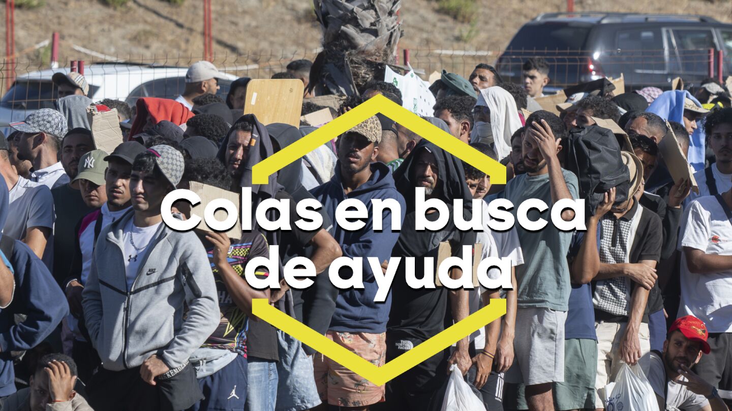 Colas en busca de ayuda