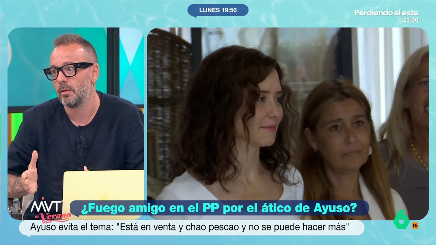 Antonio Maestre, tras la petición de explicaciones de Feijóo sobre el ático: "Ha querido poner a los pies de los caballos a Ayuso" Antonio Maestre analiza la nueva polémica alrededor del ático de la Comunidad de Madrid. Por un lado la petición de explicaciones de Feijóo y, por otro, el 'ciao, pescao' de Ayuso que, según él, "es una evidencia de los nervios en los que se encuentra".