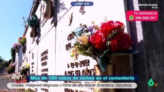 Los vecinos de Errenteria, en Gipuzkoa, no dan cr&eacute;dito a la serie de robos en el cementerio de la localidad, del que se han sustra&iacute;do cruces, im&aacute;genes religiosas y hasta fotos de los difuntos de 181 nichos. Se baraja que se hayan podido vender al peso o que se trate de una gamberrada.