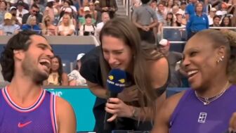 El vacile entre Carlos Alcaraz y Serena Williams en pleno partido 