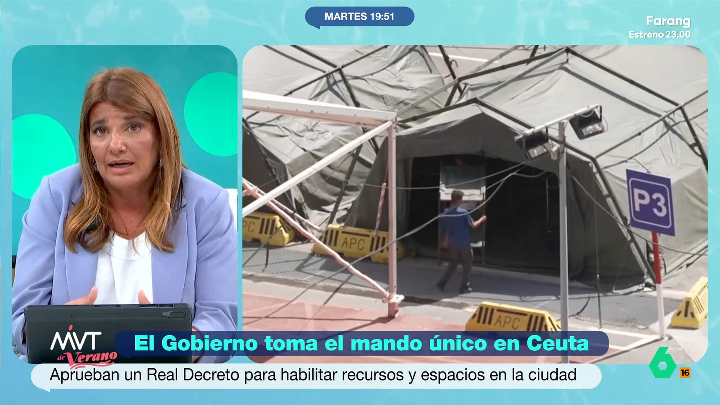 María Claver: "El asunto de Ceuta es para disolución de Cortes, convocatoria de elecciones y dimisión inmediata del Gobierno en pleno" "Cuando no fueron capaces de anticipar lo que iba a pasar, no reaccionaron mientras estaba pasando, han intentado dejar morir el asunto durante 26 días y siguen sin plan, se pierde toda la credibilidad", afirma la periodista en Más Vale Tarde.