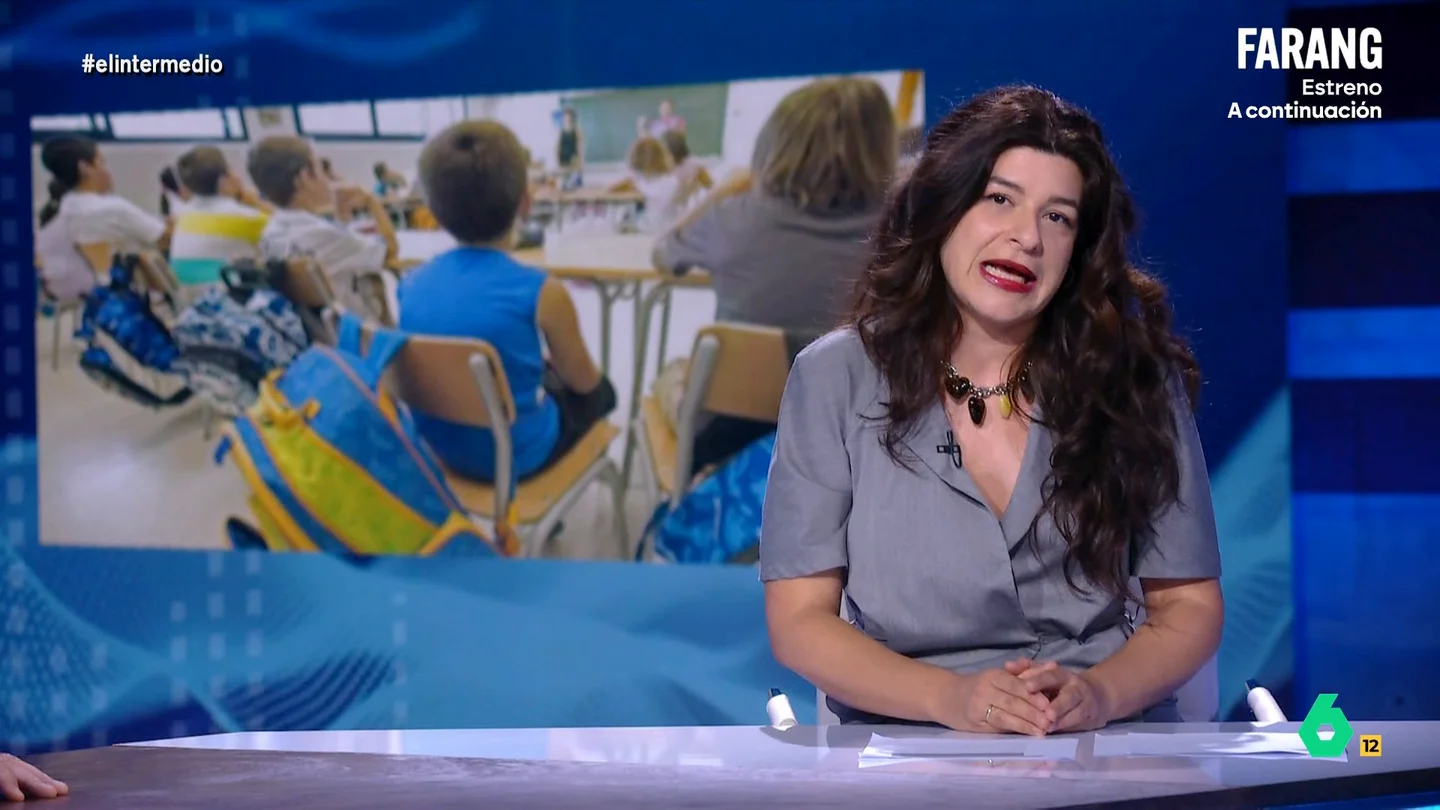 Nerea Pérez de las Heras, sobre el maltrato a la educación pública: "Es una manera de empeorar la sociedad en general" La periodista analizaba en El Intermedio cómo los gobiernos de ultraderecha han hecho políticas en las que se ha buscado atacar a la educación pública y a sus docentes.