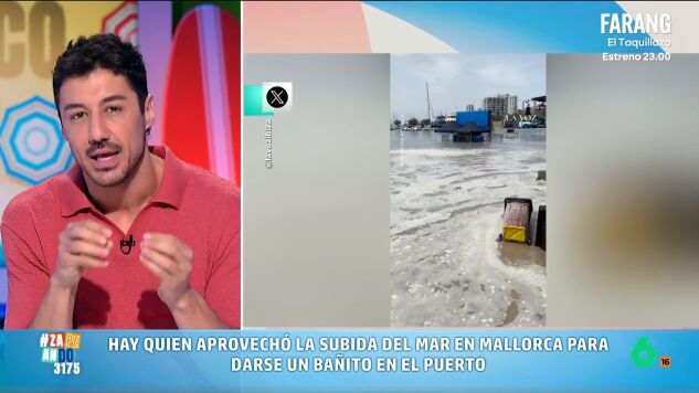 Francisco Cacho explica en Zapeando qu&eacute; es un meteo tsunami o rissaga, un fen&oacute;meno que produce una subida s&uacute;bita y extraordinaria del nivel del mar, como el que ayer inund&oacute; calles y puertos y "se trag&oacute; algunas playas" en Baleares.