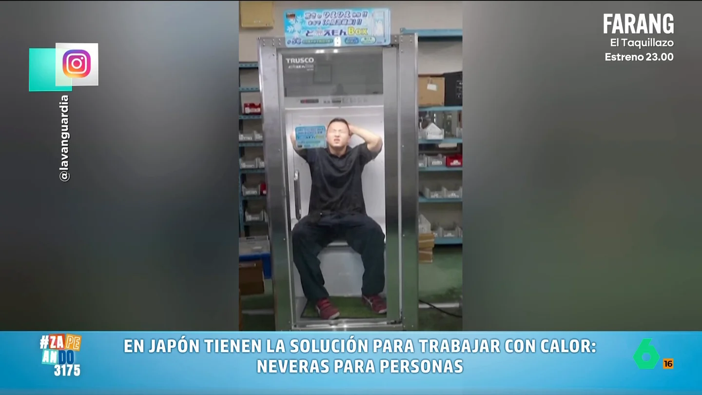 Neveras para personas, el último invento de Japón para combatir las altas temperaturas del verano En Japón han decidido plantar cara al calor del verano con un invento que ya estaba tardando en llegar: neveras para personas. Se trata de un espacio que permite pasar pequeños periodos de tiempo a unos agradables cinco grados.