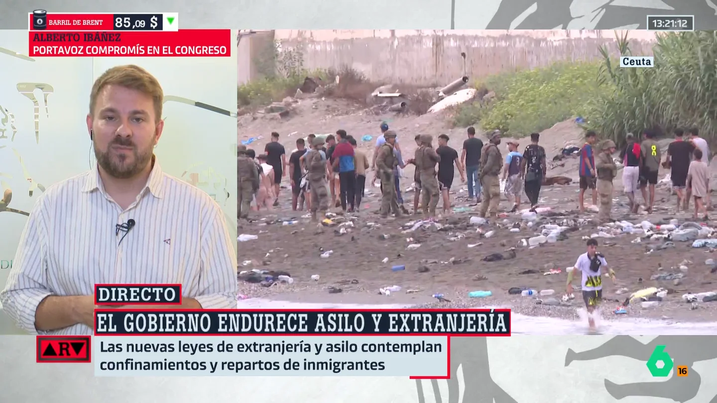 Alberto Ibáñez (Compromís), sobre la crisis de Ceuta: "El PSOE sigue sin querer asumir la gravedad de lo que ha pasado y sin nombrar al rey de Marruecos" Alberto Ibáñez (Compromís), sobre la crisis de Ceuta: "El PSOE sigue sin querer asumir la gravedad de lo que ha pasado y sin nombrar al rey de Marruecos"