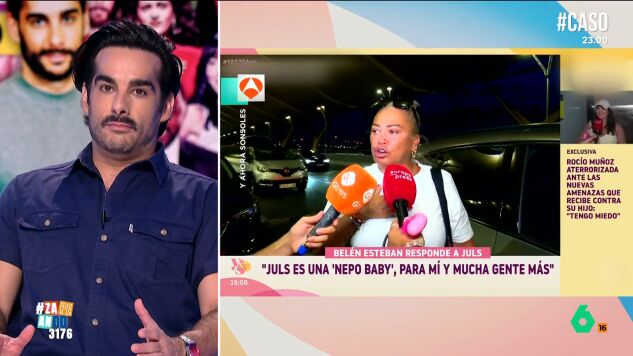 Juan Sanguino analiza en Zapeando las &uacute;ltimas novedades del conflicto abierto entre Bel&eacute;n Esteban y Juls Janeiro, despu&eacute;s de que la hija de Jesul&iacute;n de Ubrique amenace con contar "la otra versi&oacute;n" de la historia.