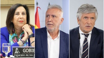 Margarita Robles, &Aacute;ngel V&iacute;ctor Torres y Fernando Grande-Marlaska