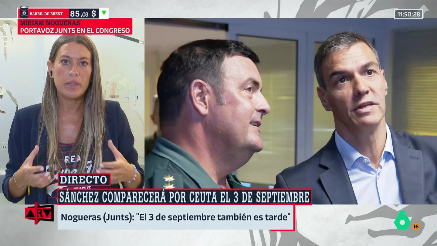 Nogueras (Junts) pide la cesión de las competencias de inmigración para Cataluña: "Las queremos para tener los datos, hay mucha opacidad" Nogueras (Junts) pide la cesión de las competencias de inmigración para Cataluña: "Las queremos para tener los datos, hay mucha opacidad"