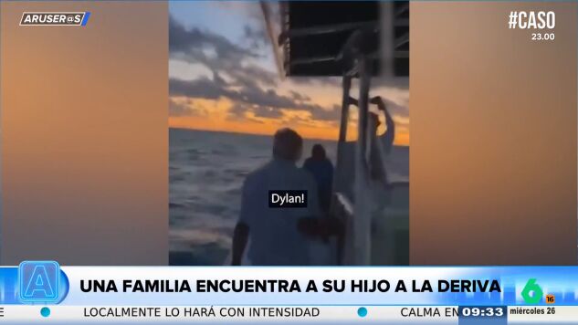  El angustioso reencuentro de una familia con su hijo tras encontrarlo a la deriva en pleno mar