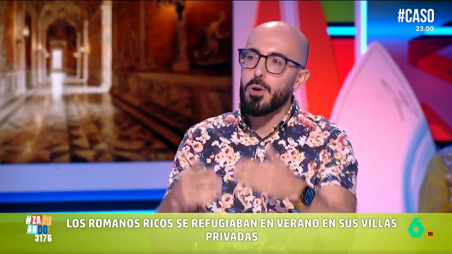 Néstor Marqués desvela que los romanos también tenían su propia Magaluf: "Séneca decía que estaban todo el día borrachos" El arqueólogo e historiador indica que en la Antigua Roma los más adinerados aprovechaban para irse de vacaciones y existían un lugar que tenía mucho éxito gracias a sus aguas termales y sus villas.