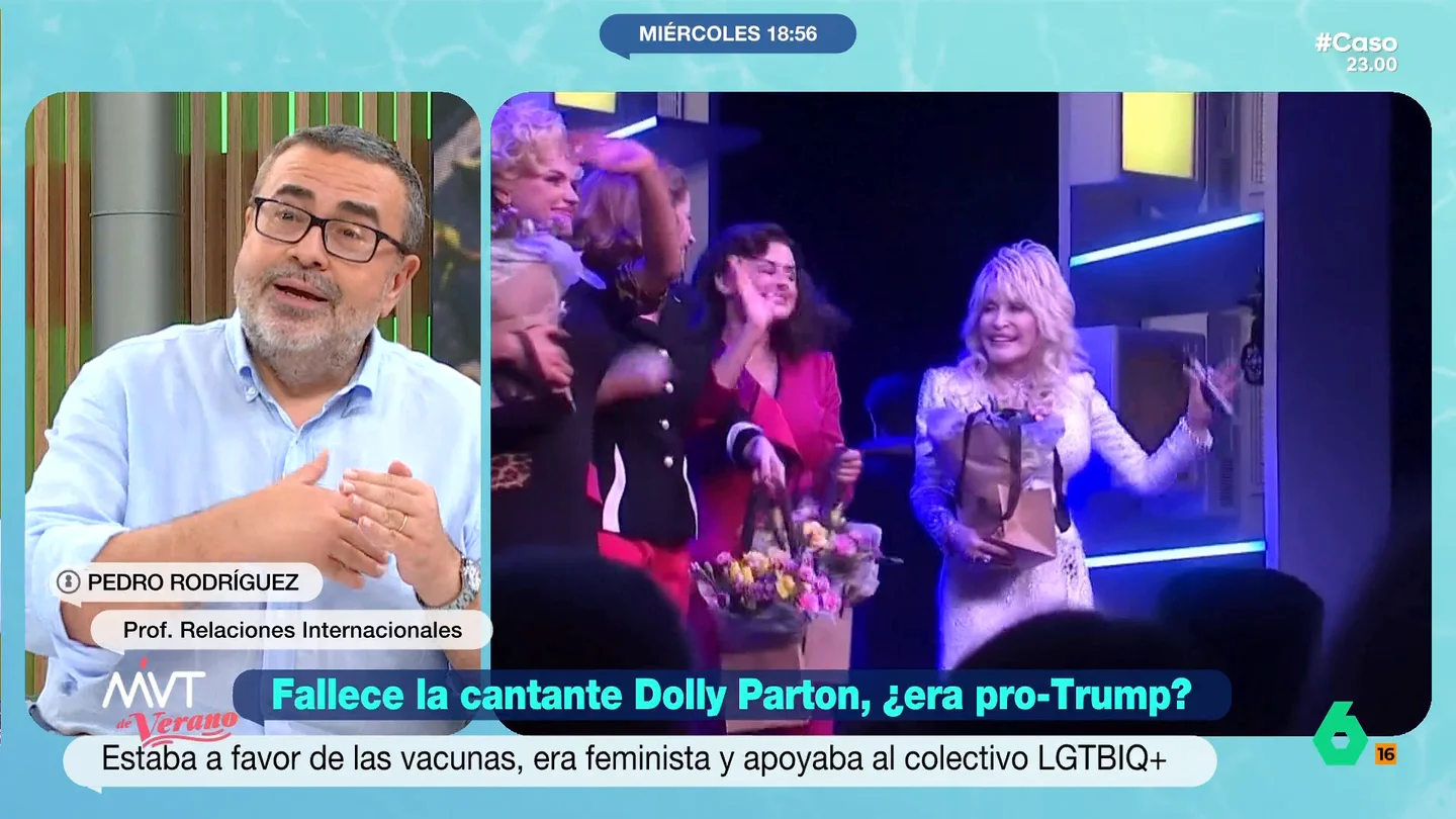 Pedro Rodríguez afirma que Dolly Parton representaba "a todo el mundo": "Era terriblemente genuina" La icónica artista ha fallecido este martes y Donald Trump ha anunciado en su red social que las banderas van a ondear a media asta durante una semana en honor a la cantante.