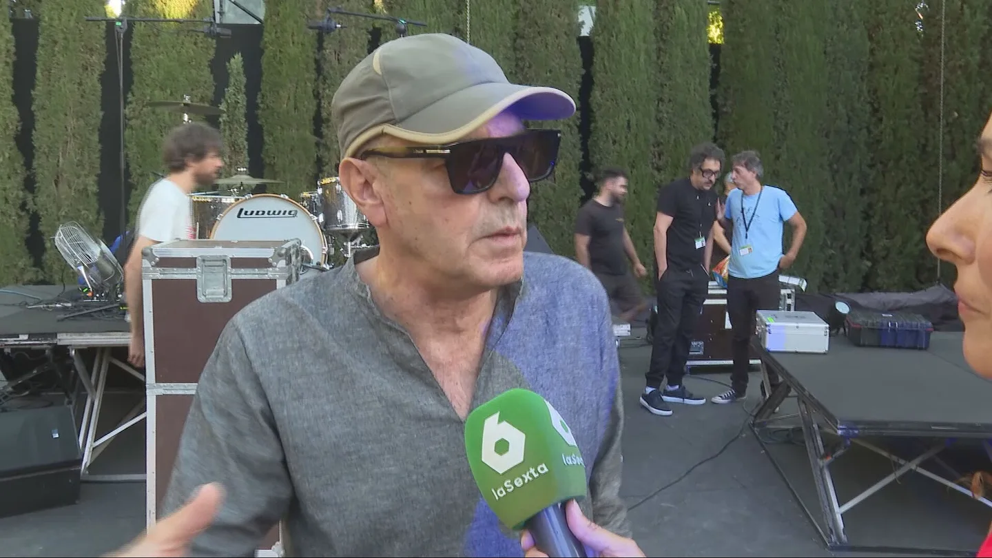 El músico Antonio Arias charla con laSexta durante uno de los ensayos El músico Antonio Arias charla con laSexta durante uno de los ensayos