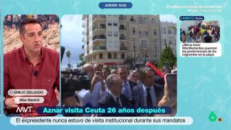 Emilio Delgado se muestra muy cr&iacute;tico con la visita de Aznar a Ceuta, asegura que el expresidente "no ha ido a hablar de la crisis geopol&iacute;tica" porque "no ha nombrado a Marruecos ni una sola vez".