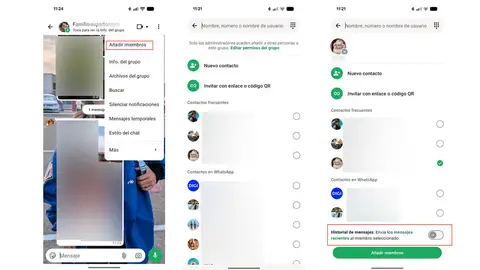Compartiendo el historial del mensajes con un nuevo miembro de un grupo de WhatsApp Compartiendo el historial del mensajes con un nuevo miembro de un grupo de WhatsApp