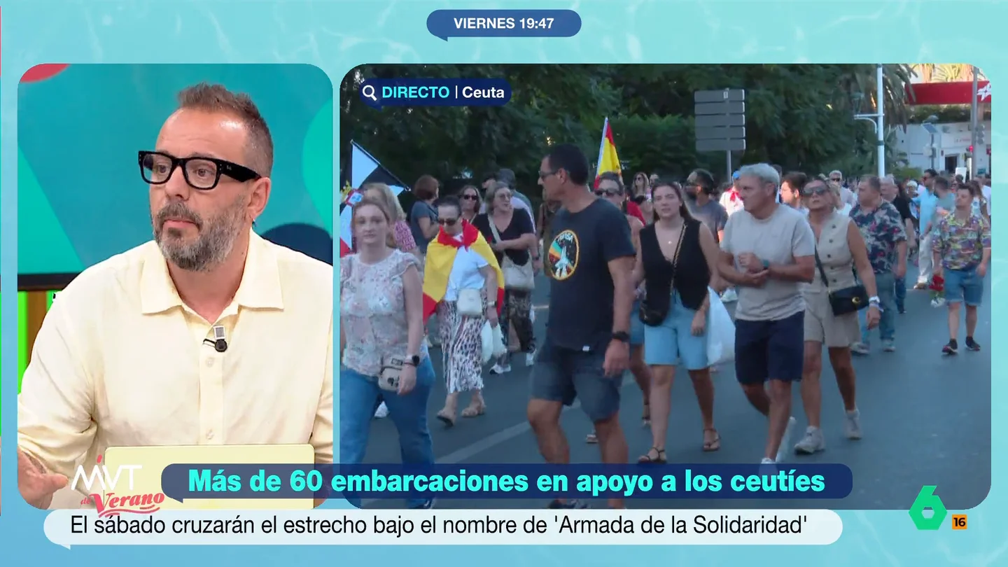 Maestre afirma que con su actuación en Ceuta "el Gobierno ha dado a los ultras lo que más han deseado durante estos ocho años" El periodista afirma que los ultras siempre intentan instrumentalizar este tipo de situaciones para generar odio, algo que ya intentaron en Torre-Pacheco.
