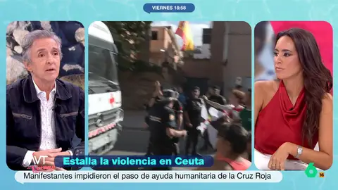 Ramoncín reflexiona sobre los disturbios en Ceuta: "En qué cabeza cabe que una persona pueda sentirse bien haciendo algo como eso" Tras lo sucedido este jueves en Ceuta contra un asentamiento de migrantes, el artista señala que el suceso ha generado muchas preguntas.