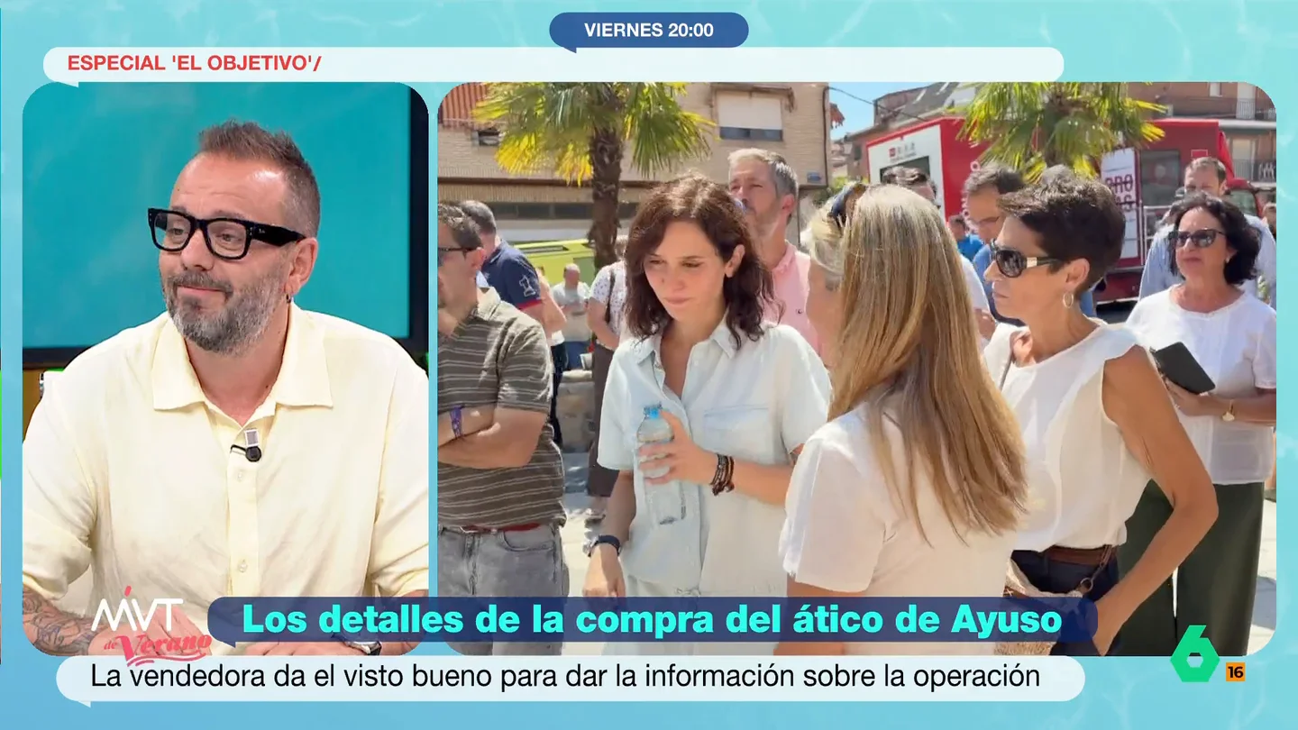 Antonio Maestre lo tiene "bastante claro" sobre el ático de Ayuso: "Ella buscaba casa y se la compró con este dinero" Antonio Maestre tiene "muchas ganas" de que se conozca el expediente de compraventa del ático de Ayuso porque "nos va a dar mucha información". Sin embargo, considera que el caso está claro: "Ayuso buscaba casa y se la compró".