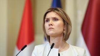 La primera ministra de Islandia, Kristr&uacute;n Frostad&oacute;ttir