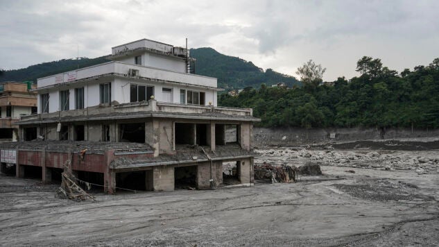 Imagen de las inundaciones en Nepal