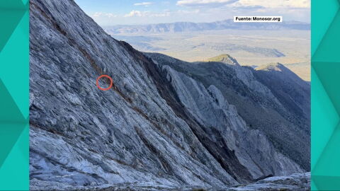 Escalador atrapado en California