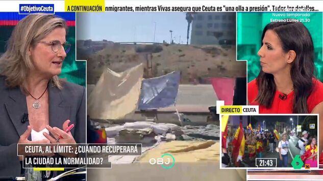 Carmela R&iacute;os, periodista y profesora de Ceuta, explica que en su ciudad las emociones van "d&iacute;a a d&iacute;a", pero no est&aacute; preocupada por la convivencia: "Todo el mundo sabe que sobrevivimos porque convivimos".