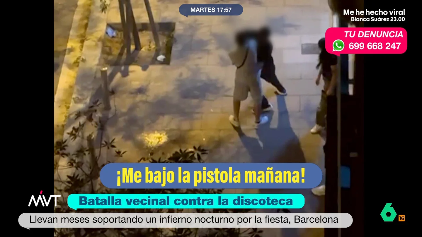 Peleas, vómitos y orina a las puertas de sus casas: los vecinos de Nou Barris estallan por la conflictividad junto a una discoteca Las noches de los fines de semana se han convertido en un infierno para los vecinos de Nou Barris tras la apertura de una discoteca con un aforo de 370 personas. Aseguran que viven entre peleas y comportamientos incívicos.