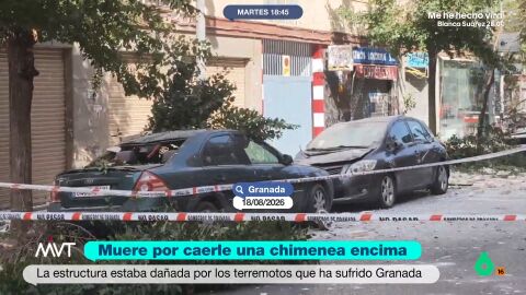 Un obrero de 42 a&ntilde;os ha fallecido en el barrio del Zaid&iacute;n tras caerle una chimenea encima. En el momento del tr&aacute;gico accidente, se encontraba apuntal&aacute;ndola para su demolici&oacute;n, al encontrarse afectada por los terremotos de las &uacute;ltimas semanas en Granada.