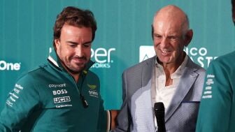 Fernando Alonso y Adrian Newey