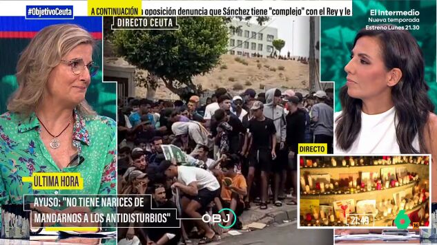 La periodista considera que se est&aacute;n interpretando las sinergias de Ceuta "en clave de pol&iacute;tica madrile&ntilde;a". Adem&aacute;s, expone que ella va a acudir a la manifestaci&oacute;n convocada en Madrid por los ceut&iacute;es, la cual no tiene color pol&iacute;tico. 