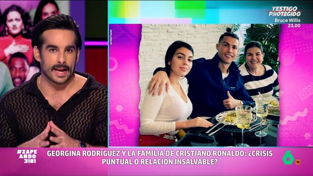 Hay l&iacute;o entre la familia de Cristiano Ronaldo y Georgina Rodr&iacute;guez despu&eacute;s de que no solo no fueran invitados a la boda, sino que adem&aacute;s se enteraran de ella por el reportaje de Vogue. Juan Sanguino lo cuenta todo en Zapeando.