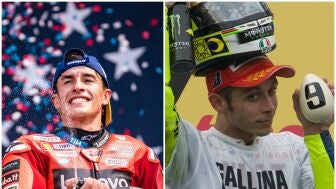 Marc M&aacute;rquez y Valentino Rossi