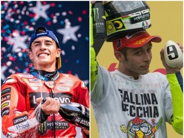 Marc M&aacute;rquez y Valentino Rossi