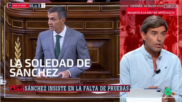Pablo Montesinos, tras la comparecencia de S&aacute;nchez en el Congreso: "Nunca ha estado tan solo"
