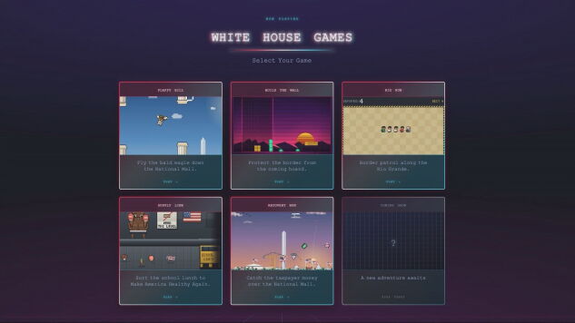 Los juegos arcade de la Casa Blanca
