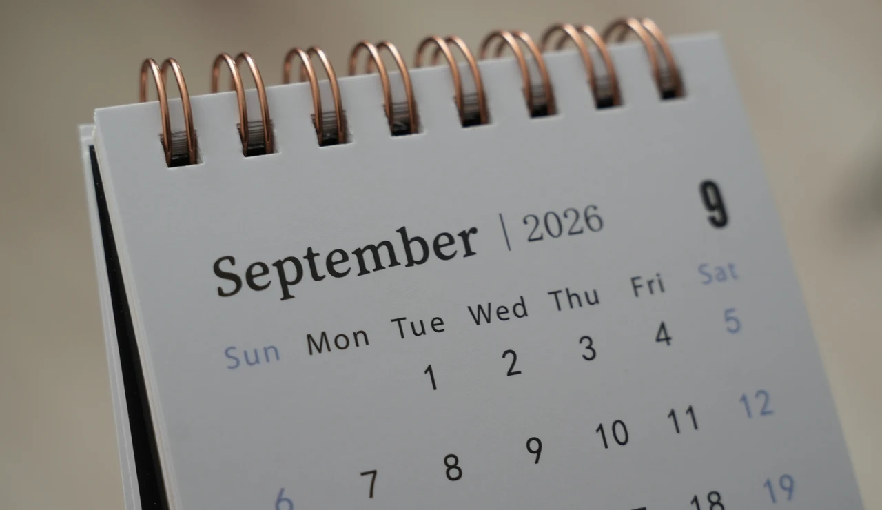 Calendario septiembre 2026