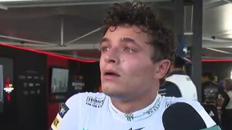 Lando Norris, exhausto