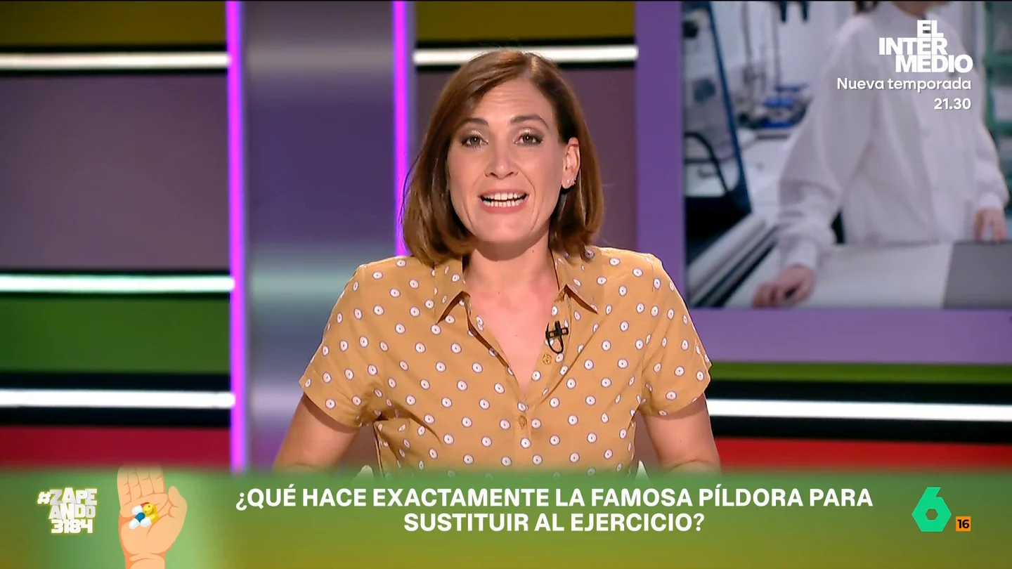 "Decir que hemos metido el gimnasio en una pastilla es pasarnos varios pueblos": Boticaria García analiza el nuevo fármaco revolucionario La píldora que imita los efectos del ejercicio físico ha provocado mucho revuelo mediático. Aunque cree que es un avance "super interesante", Boticaria advierte: "Si un titular parece demasiado bueno para ser verdad, es porque no es verdad".