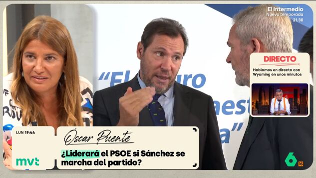 Mientras &Oacute;scar Puente no cierra la puerta a suceder a Pedro S&aacute;nchez al frente del PSOE, Mar&iacute;a Claver considera que "ser&aacute; lo que Illa diga", ya que para ella el president de la Generalitat es "quien ha estado m&aacute;s cerca de S&aacute;nchez".