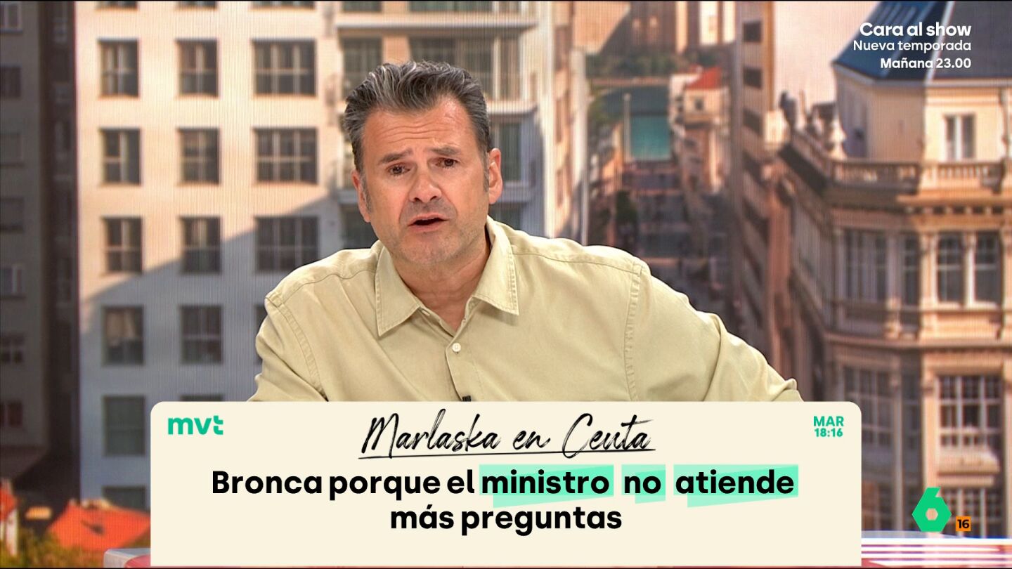 "La situaci&oacute;n en Ceuta es lo suficientemente grave como para contestar por lo menos a algo m&aacute;s de tres medios", comenta I&ntilde;aki L&oacute;pez en M&aacute;s Vale Tarde tras las quejas de los periodistas a Marlaska por no responder m&aacute;s preguntas.