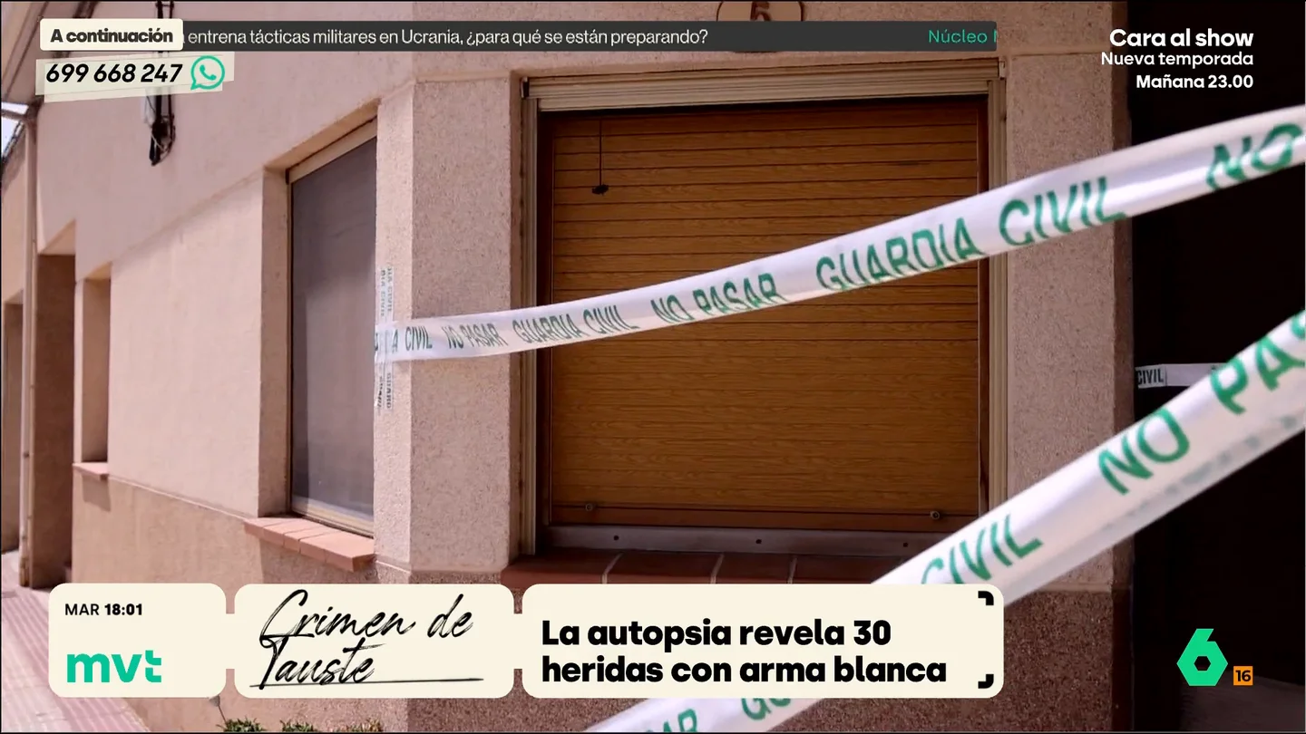 Hasta 30 heridas de arma blanca con ensañamiento: la autopsia de la mujer asesinada junto a su marido en Tauste El informe expone que la mujer presentaría, incluso, marcas defensivas. Por el momento, se desconoce quién empuñaba el cuchillo, aunque hay indicios de que Carlota, su hija, impulsó el crimen.