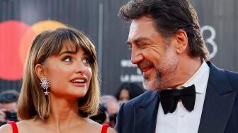 Pen&eacute;lope Cruz y Javier Bardem en el festival de cine de Venecia. 