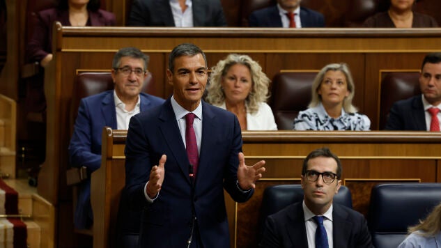 El presidente del Gobierno, Pedro S&aacute;nchez, interviene durante la primera sesi&oacute;n de control del Congreso del curso pol&iacute;tico, este mi&eacute;rcoles.