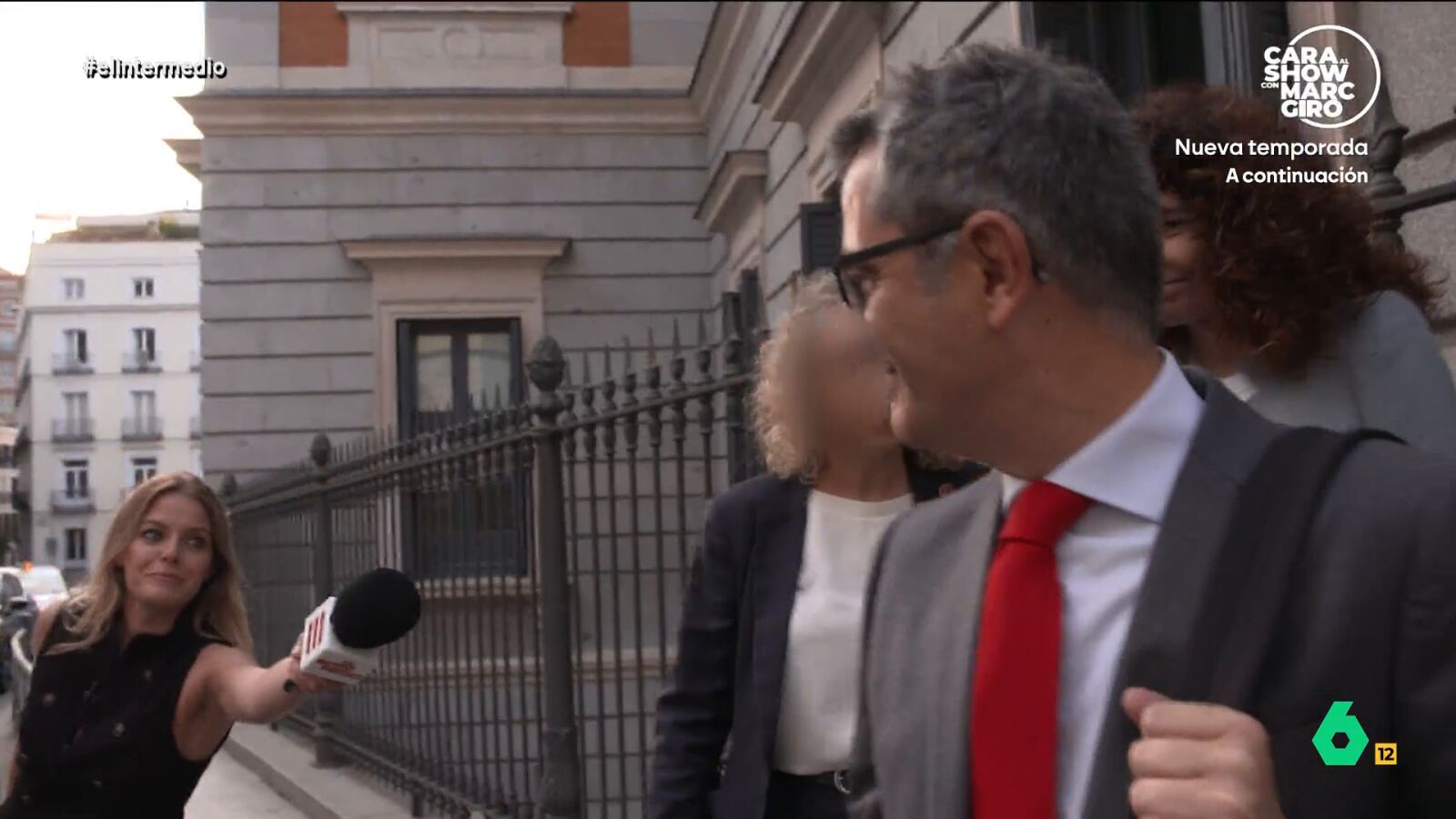 Andrea Ropero se traslada hasta el Congreso en el inicio del curso pol&iacute;tico y pregunta a los ministros F&eacute;lix Bola&ntilde;os, Fernando Grande-Marlaska, Carlos Cuerpo y &Oacute;scar Puente por la crisis en Ceuta y la lista de Interior de periodistas seg&uacute;n su ideolog&iacute;a.