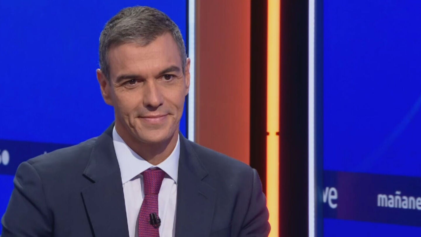 El presidente del Gobierno, Pedro S&aacute;nchez, en una entrevista en 'TVE', el 9 de septiembre de 2026.