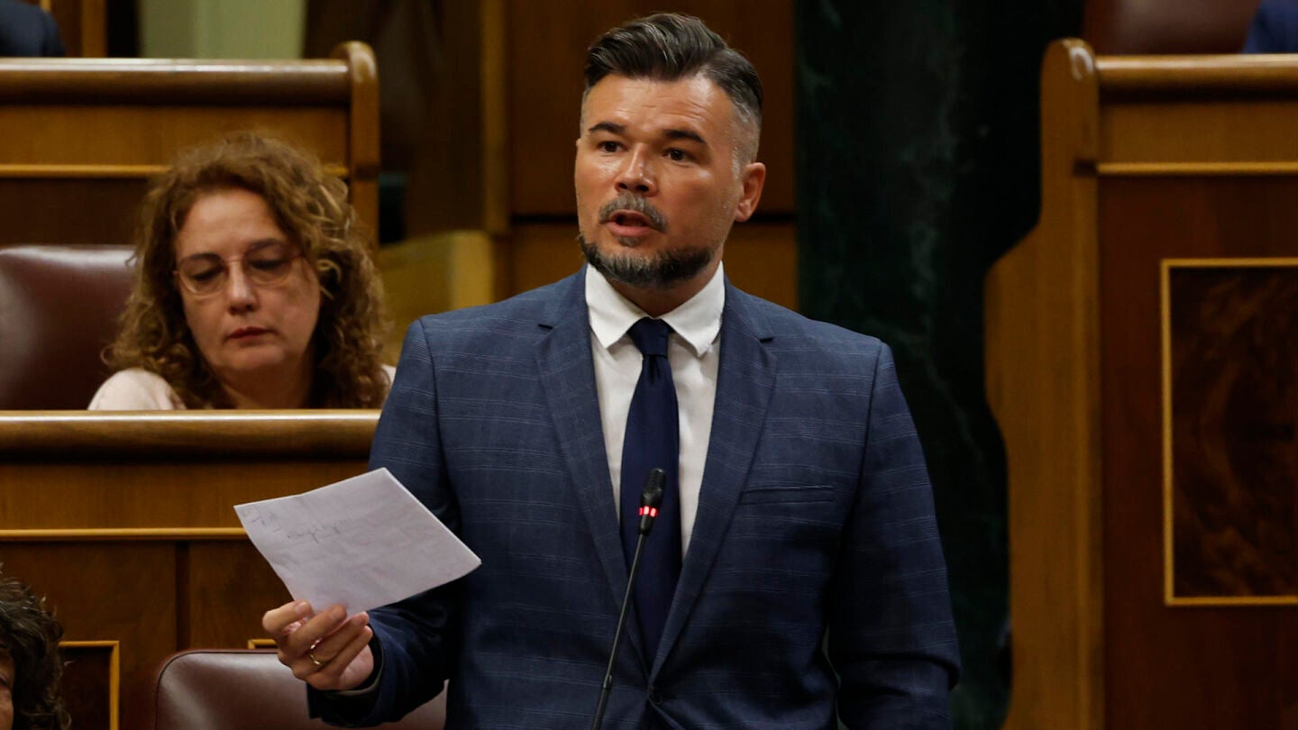 El portavoz de ERC, Gabriel Rufián