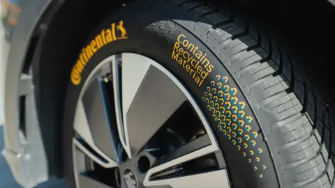 Neumático Continental con un 43% de materiales reciclados Neumático Continental con un 43% de materiales reciclados